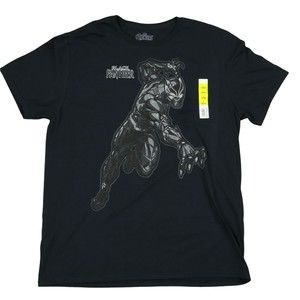 Marvel black panther t-shirt large size / short sleeve / avengers graphic tee